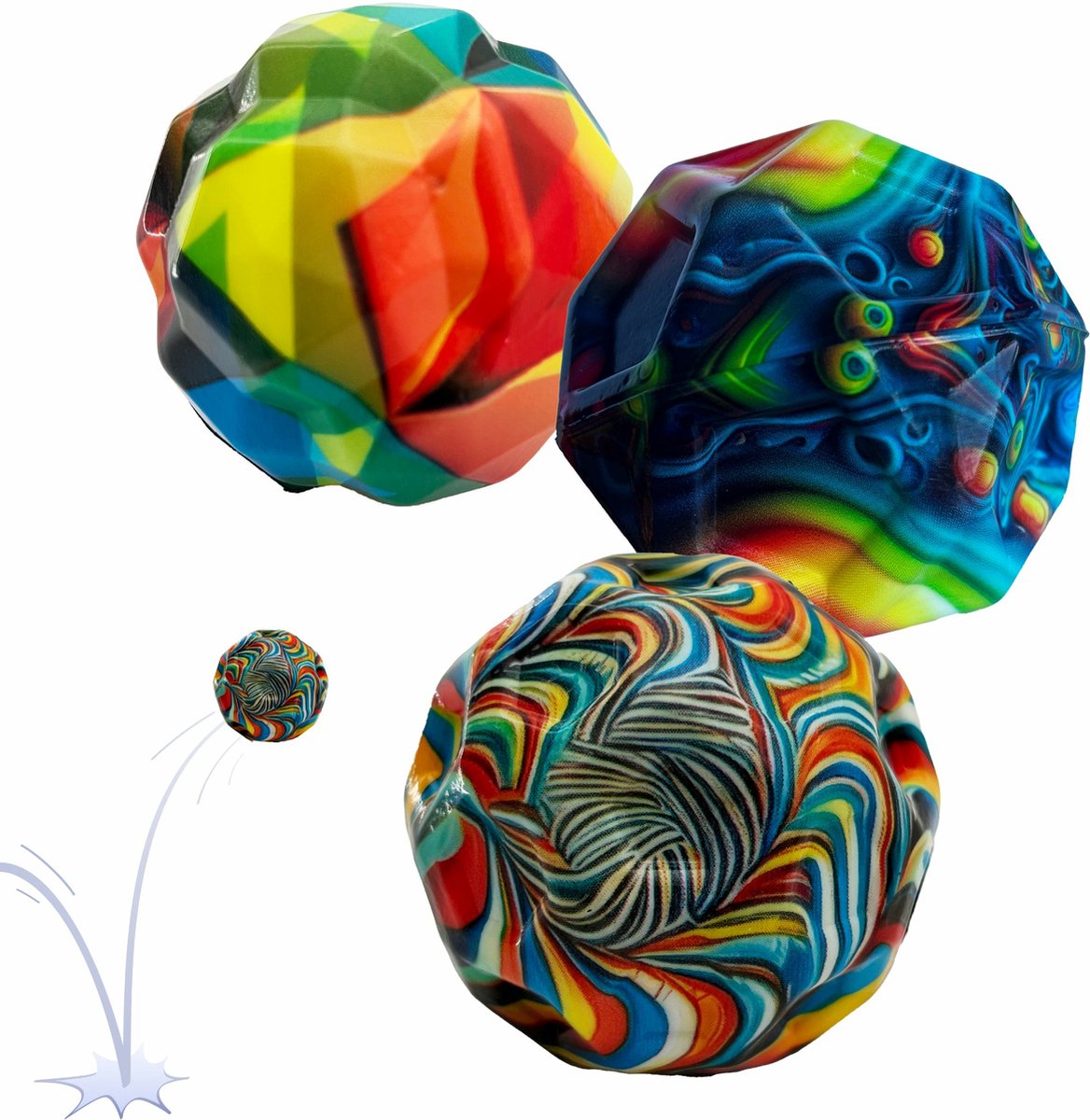 Schildkröt bouncing ball set - high bounce balls for children and training.