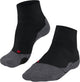 Falke tk2 short anti-blaar dik wol functioneel materiaal wandelsokken heren zwart - maat 46-48