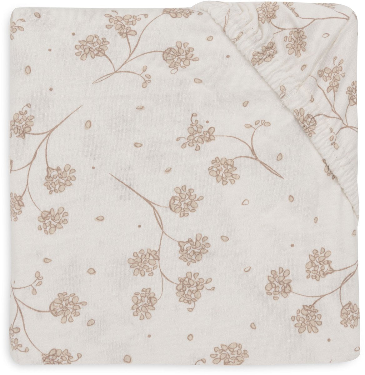 Jollein hoeslaken ledikant - 70 75x140 150cm - jersey - leafy dreams