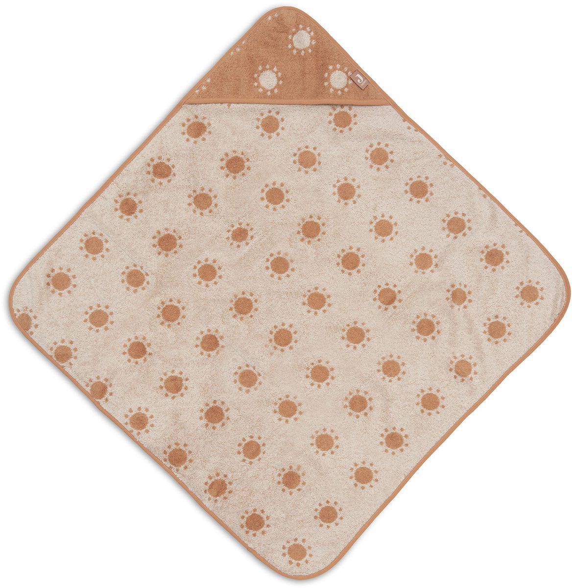 Mantella da bagno Jollein baby - jersey spugna - 75x75 cm - jacquard - sole