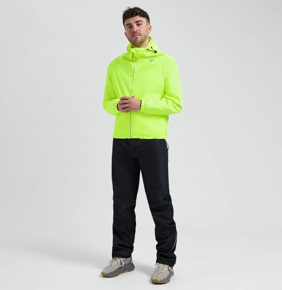 Rogelli commuter core regenpak unisex - waterdicht - fluorgeel - s