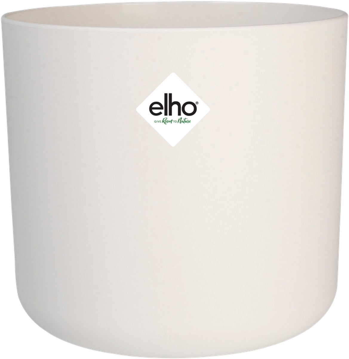 Elho b.for soft round 18 - macetero de interior - 100% plástico reciclado - ø 18,3 x h 16,7 cm - blanco