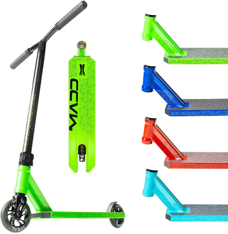 Monopattino stunt Madd Gear - viral purge cherry red - altezza manubrio 83 cm - da 8 anni - ruote 110mm