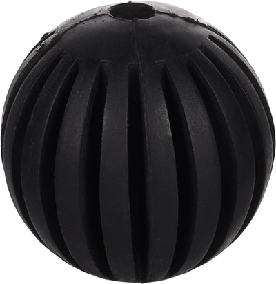 Flamingo hondenspeelgoed – gladiator bal zwart ø7,5cm – stuiterende speelbal van sterk rubber – apporteer- en kauwspeeltje voor honden