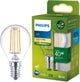 Philips led philips ultra efficient led kogellamp transparant - 40 w - e14 - warmwit licht - energielabel a