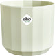 Elho facet round 26cm - macetero para interior - 100% plástico reciclado - ø 25,9 x h 23,3 cm - verde té