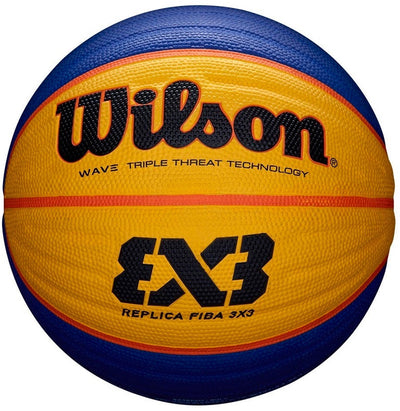 Wilson fiba 3x3 replica - basket - giallo blu - outdoor - misura 6