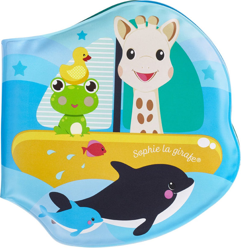Libro da bagno Sophie la giraffa - giocattoli da bagno - giocattolo da bagno - 3 mondi - 8 pagine - da 4 mesi - 14,5x16,5x2 cm - eva