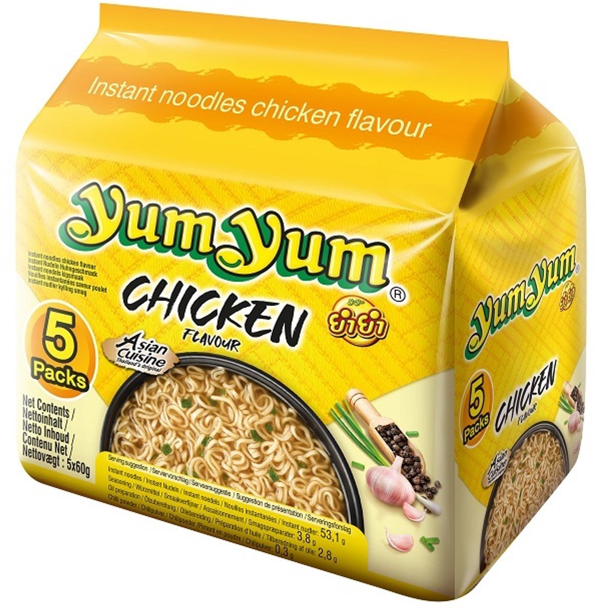 Yum yum kip bami soep 5-pack - 6 x 300g - voordeelverpakking