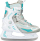 Nijdam ijshockeyschaats - semi-softboot - wit grijs blauw - maat 38