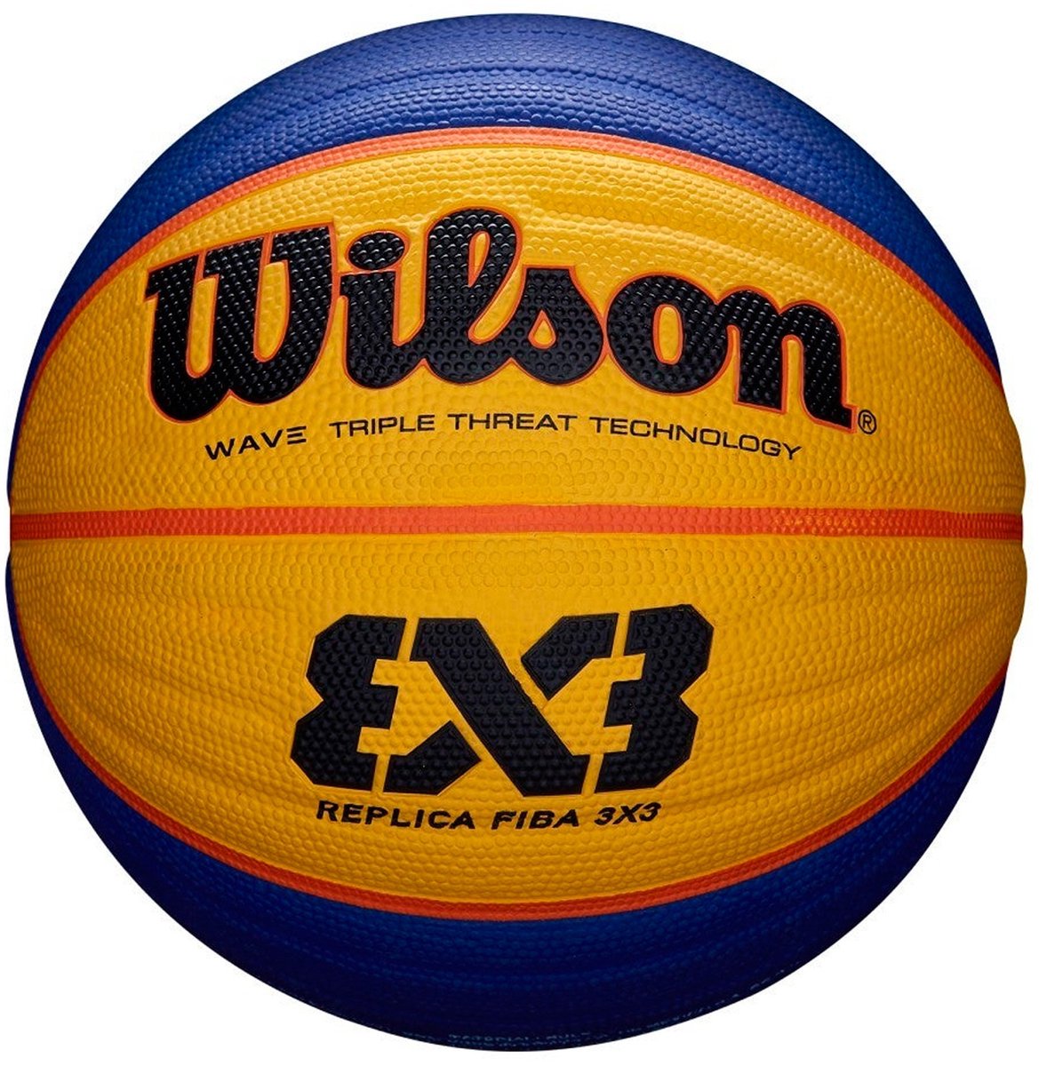 Wilson fiba 3x3 replica - basket - giallo blu - outdoor - misura 6