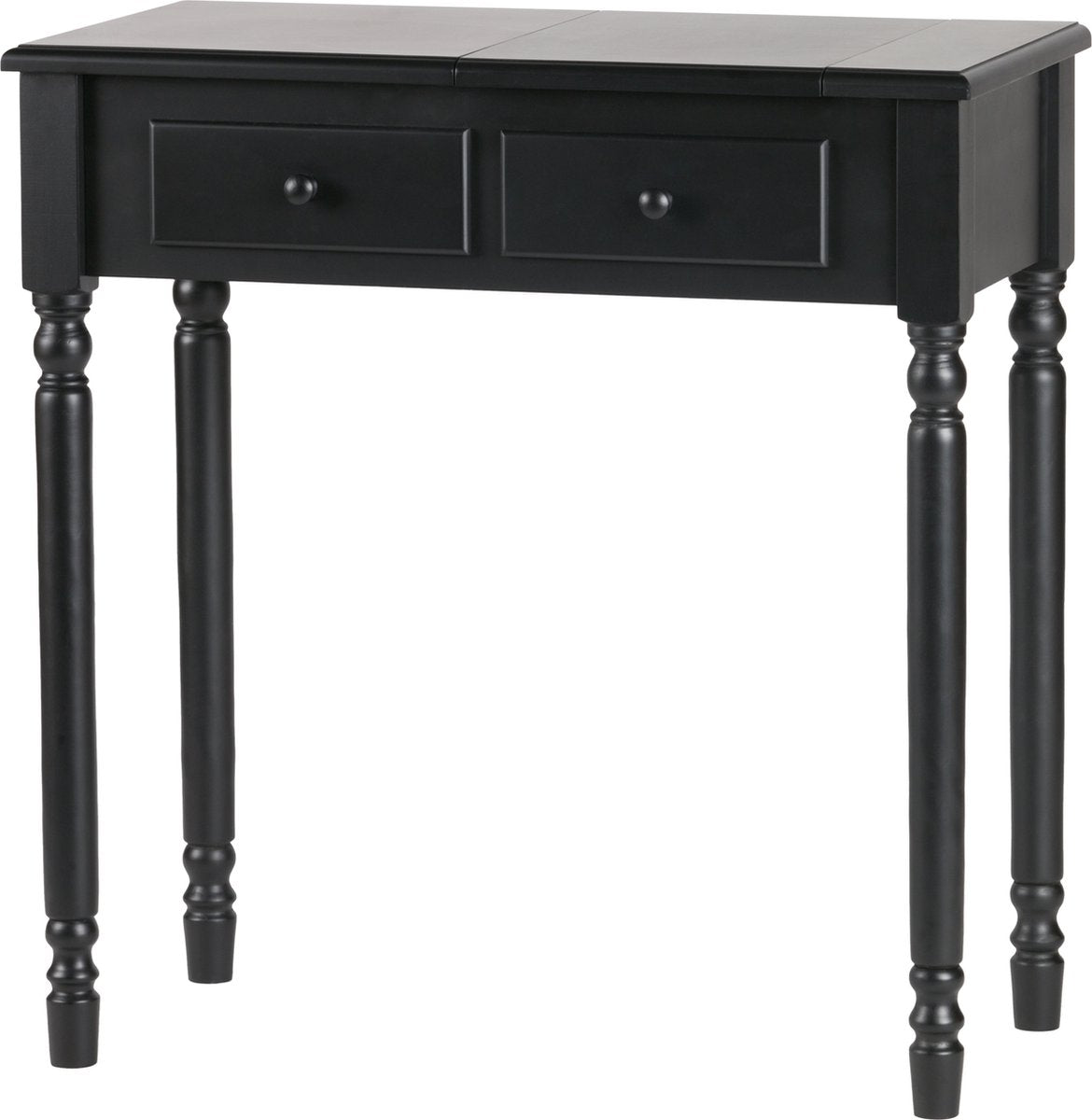 Tocador Woood Romy Hall - madera - negro - 78x75x38