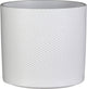 Mica decorations plantenpot - wit - relief - keramiek - 23 x 21 cm - plantenpotten binnen