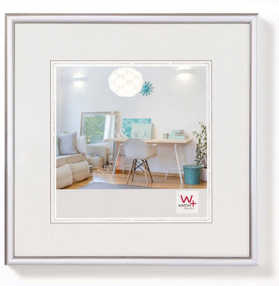 Walther new lifestyle - cornice in plastica - misura foto 30x30 cm - argento