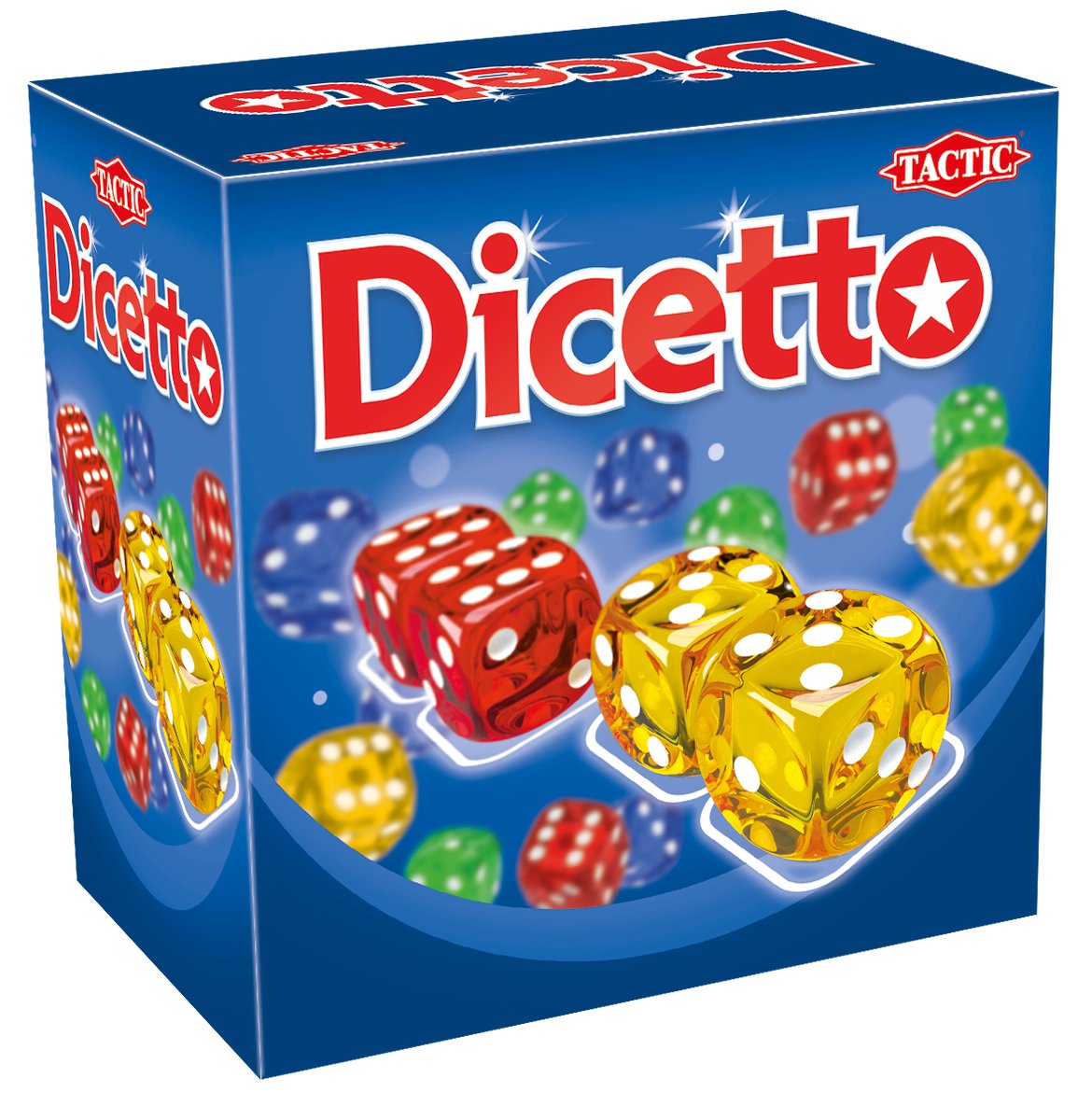 Dicetto tattico – gioco di dadi – gioco per famiglie – dadi colorati – dadi tattici e gioco di carte