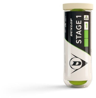 Palline da tennis Dunlop stage 1 - 3 pezzi - verde giallo