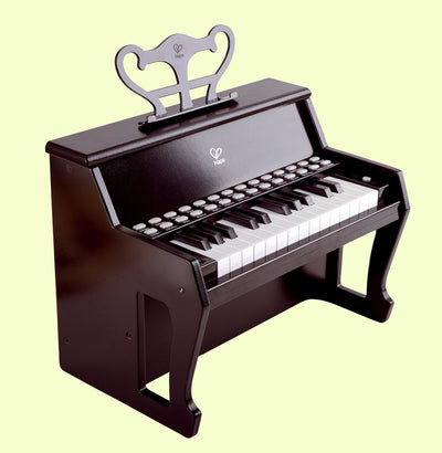 Pianoforte luminoso Hape nero - pianoforte per bambini con 25 tasti luminosi - tastiera elettronica per bambini dai 3 anni