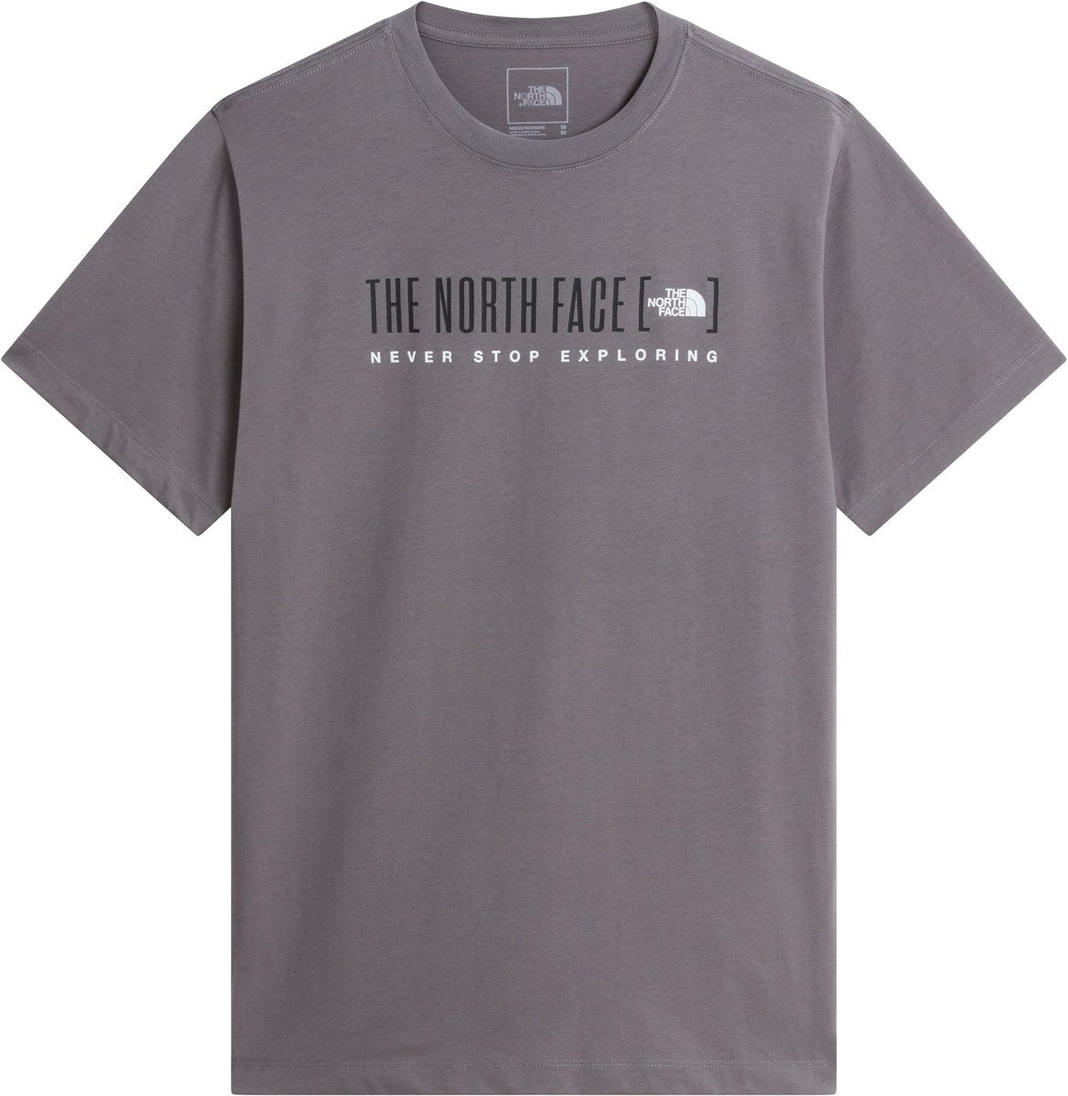Maglietta da esterno da uomo con logo regolare della staffa The North Face M - perla fumé
