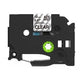 Nastro per etichette rillstab o131 nero, trasparente