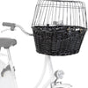 Cesto di biciclette di Trixie Willows di fronte nero con cuscino e cappuccio