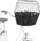 Cesto di biciclette di Trixie Willows di fronte nero con cuscino e cappuccio