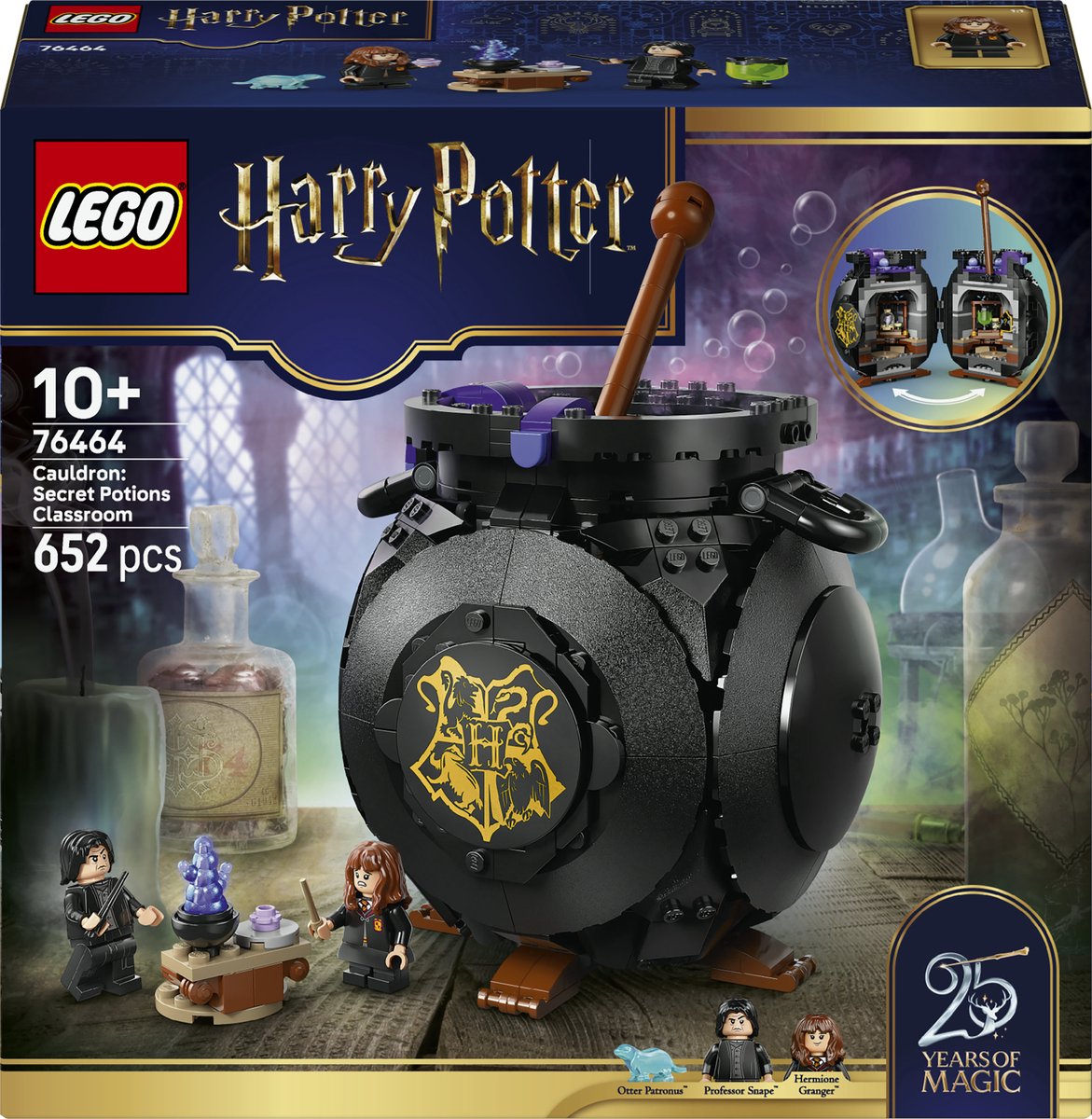 Lego harry potter ketel met geheim toverdrankenklaslokaal bouwpakket voor kinderen - 76464
