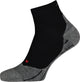 Falke ru4 short anti-blaar katoen functioneel materiaal hardloopsokken dames zwart - maat 35-36