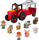 Set regalo trattore agricolo Fisher-Price Little People Animal Care - trattore musicale con personaggi
