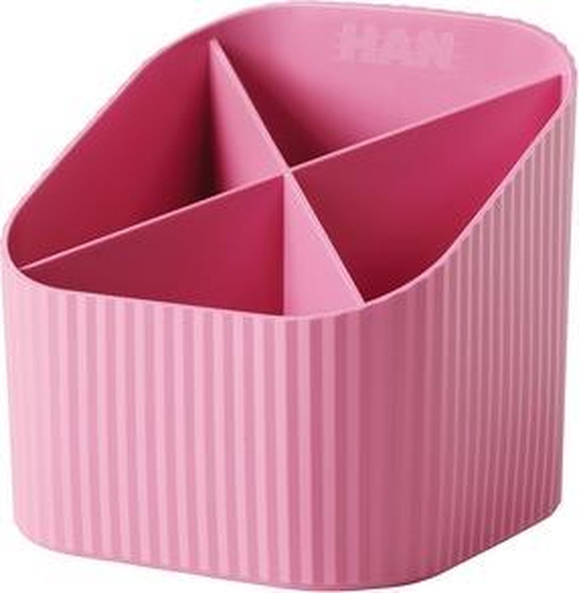Astuccio portapenne Han - re-x-loop - 4 scomparti - rosa - 100% materiale riciclato - ha-17238-956
