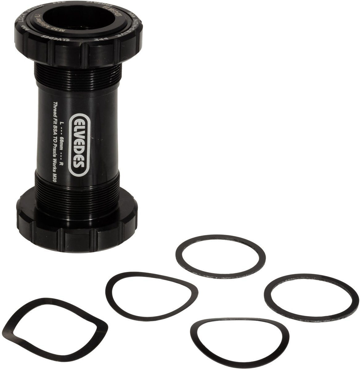 Trapas Elvedes Thread fit BSA voor Praxis road MTB 68-73 mm