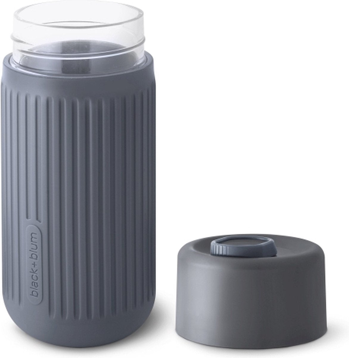Black blum black+blum glass travel mug - 340ml - gray