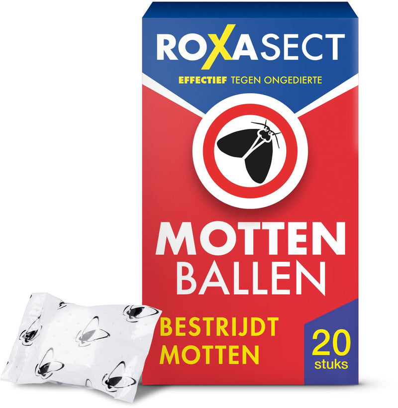 Bolas de naftalina Roxasect - control de polillas - control de insectos - 20 piezas
