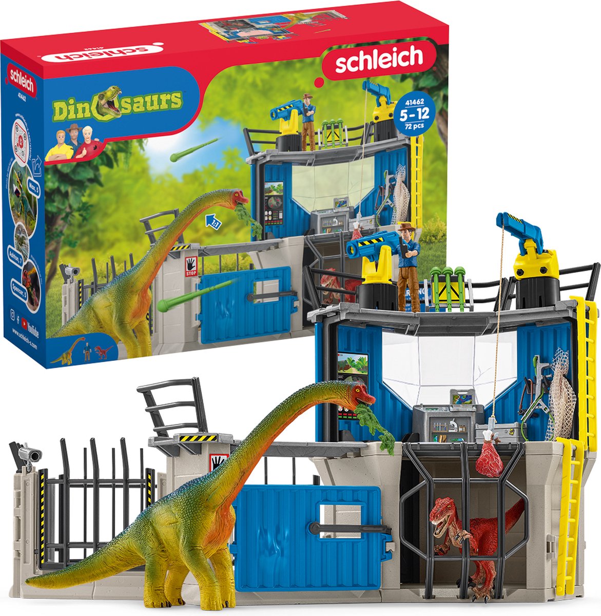 Dinosaurios Schleich Estación de investigación grande 41462