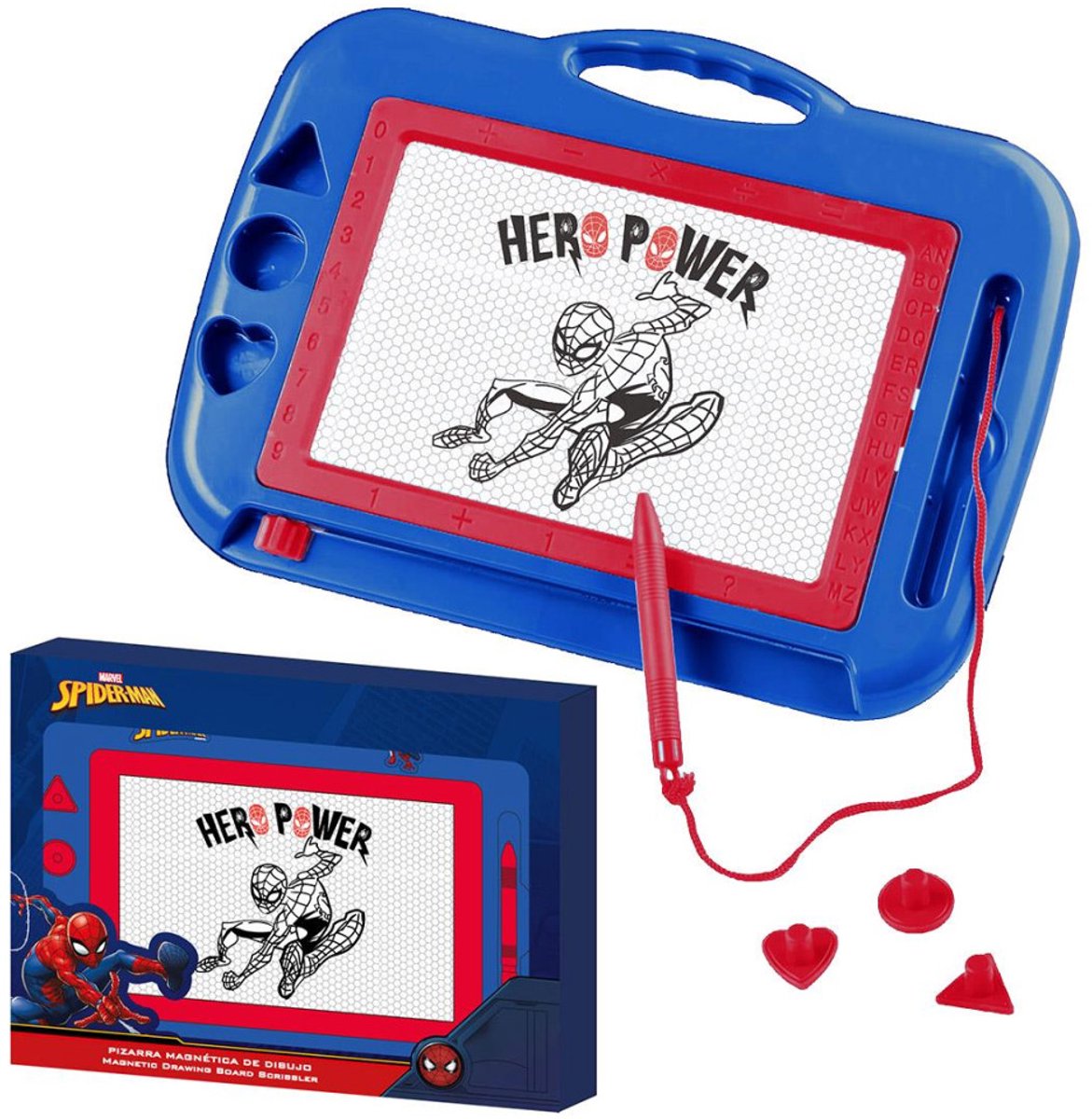 Lavagna magica Spider-man blu scuro 100% abs