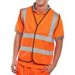 Gilet sorprendente alta visibilità arancione 4xl
