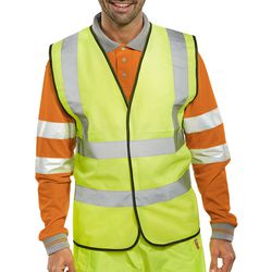 Gilet sorprendente ad alta visibilità giallo xxl