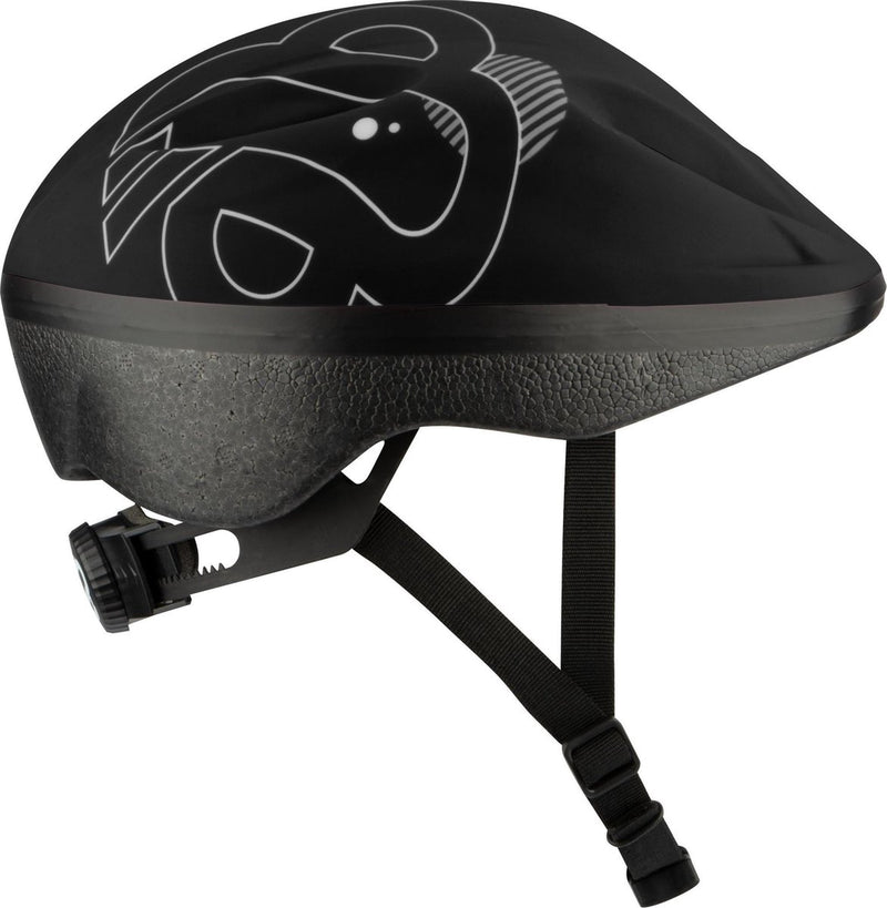 Casco junior Nijdam - dark storm - nero argento grigio