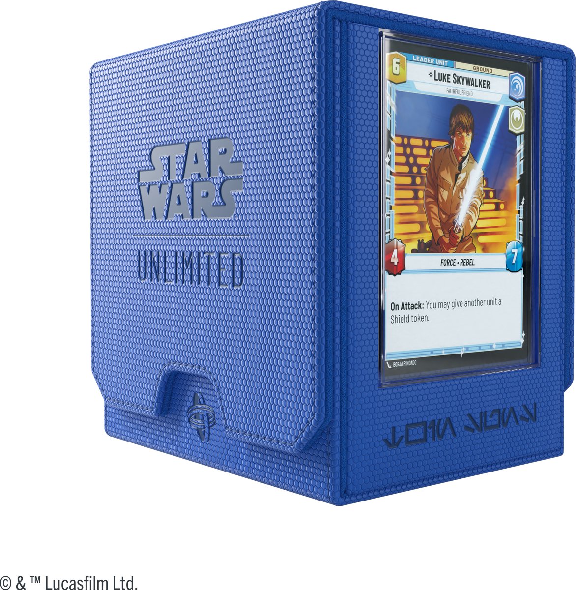Gamegenic Star Wars Unlimited Twin Suns Deck Pod Blu - Deckbox - Tokenbox - per Star Wars Unlimited -