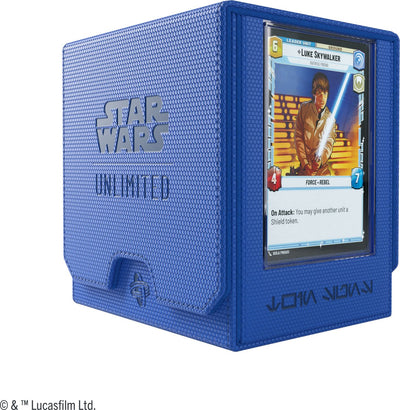 Gamegenic Star Wars Unlimited Twin Suns Deck Pod Blu - Deckbox - Tokenbox - per Star Wars Unlimited -