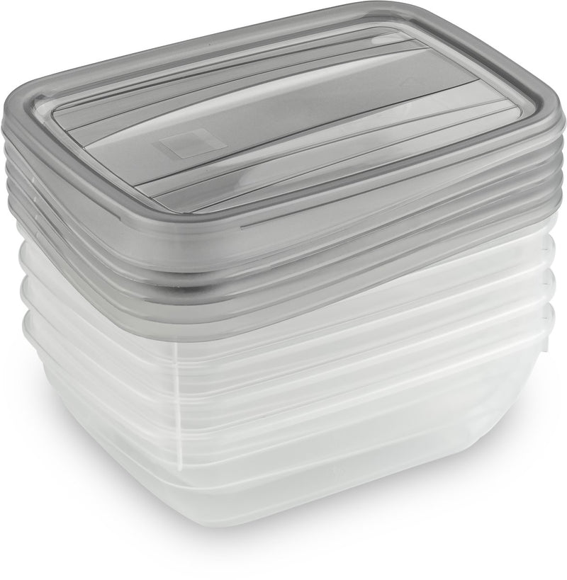 Juego de recipientes para comida Curver vedo 5x0,5l - 16x12x4,5 cm - transparente