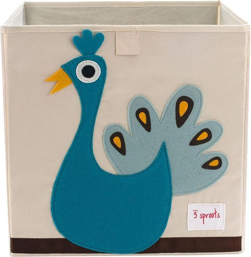 Caja de almacenamiento de 3 brotes - pavo real (último = desaparecido)