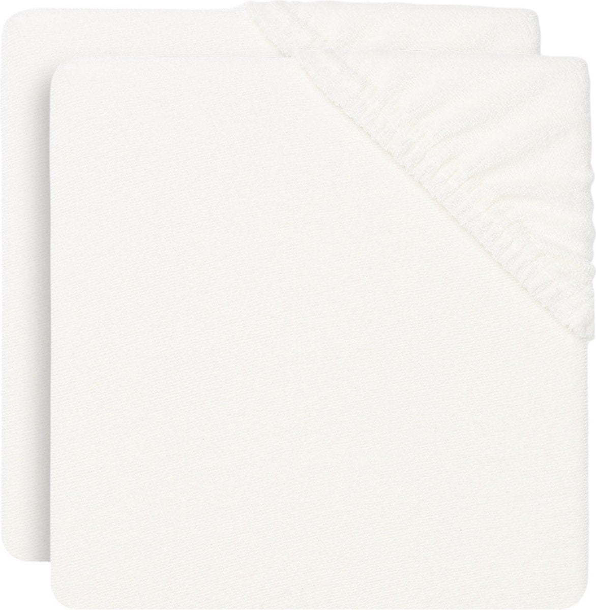 Jollein - Coprifasciatoio in spugna 50x70 cm - Coprifasciatoio con copertina morbida - avorio - 2 pezzi