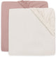 Jollein sábana ajustable para cama - 60x120cm - jersey - rosa salvaje marfil