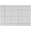 Cut mat rubber with grid lines, 30x45cm