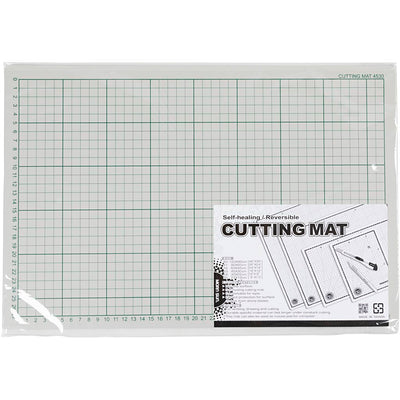 Cut mat rubber with grid lines, 30x45cm