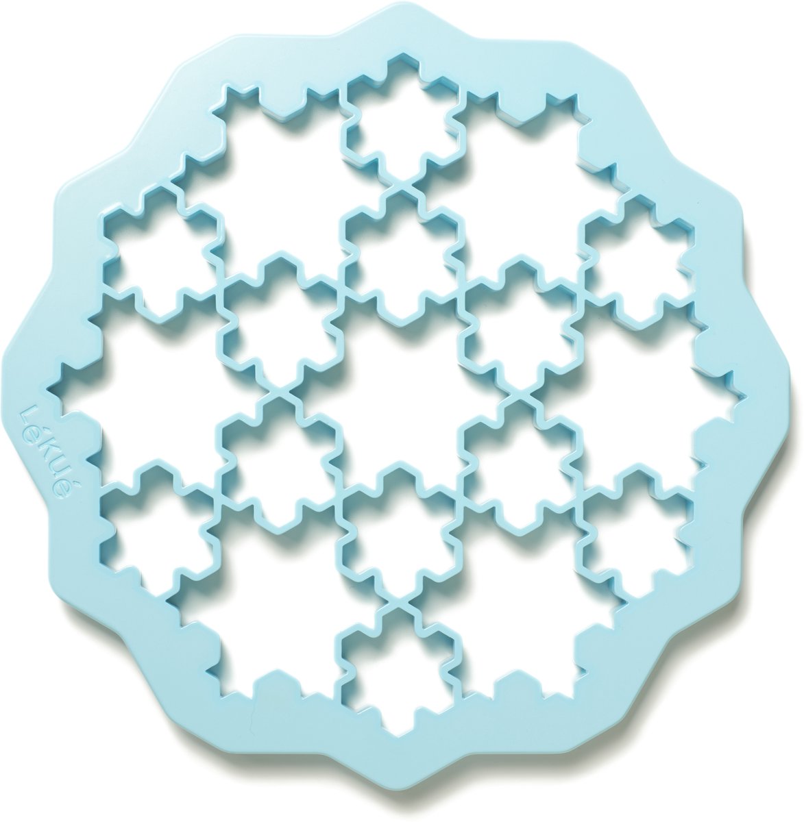 Lékué koekjes uitsteekvorm sneeuwvlokjes - blue