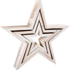 Pie pequeño - estrellas decorativas de madera, 3er.