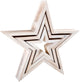 Pie pequeño - estrellas decorativas de madera, 3er.