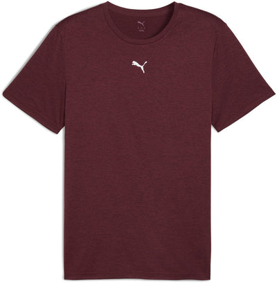 Camiseta deportiva para hombre Puma m tad Essentials heather cat tee (cf small cat) - ruby shimmer heather