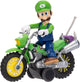 Jakks super mario galaxy film – 6 cm figuur met motor met terugtrekmechanisme – luigi